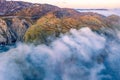 Dramatic aerial view of the Slieve League cliffs in County Donegal, Ireland