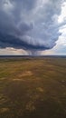 Dramatic Storm Over Prairie Landscape Royalty Free Stock Photo