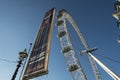 Dramatic angle of London Eye