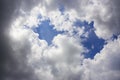Dramatic atmosphere panorama view of beautiful blue sky and cloud. Royalty Free Stock Photo