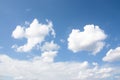 Dramatic atmosphere panorama view of beautiful summer blue sky a Royalty Free Stock Photo