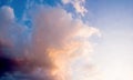 Dramatic atmosphere panorama view of blue sky. Royalty Free Stock Photo