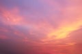 Dramatic atmosphere panorama view of colorful blurry and soft twilight sky and cloud background. Royalty Free Stock Photo