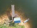 Dramatic and beautiful aerial view Lake of Beris