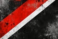 A dramatic black and red grunge abstract background with distressed textures, dynamic contrast, and Royalty Free Stock Photo