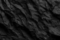 Dramatic black rock texture provides a dark abstract stone surface design. Royalty Free Stock Photo