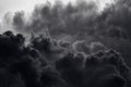 Dramatic black smoke from a fire Royalty Free Stock Photo