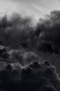 Dramatic black smoke from a fire Royalty Free Stock Photo