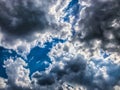 Dramatic blue sky with stormy clouds Royalty Free Stock Photo