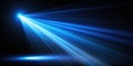Dramatic Blue Spotlight Beam Against a Striking Black Background A Powerful Light Effect for Design and Photography Royalty Free Stock Photo
