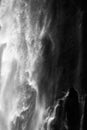 Dramatic blurred view of waterfall