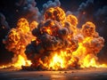 Dramatic Burning Explosion Animation Sequence HighQuality Stock Footage for Cinematic Visual Effects Projects