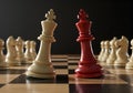Chess kings face off: strategy, competition, and game tactics stock photo Royalty Free Stock Photo