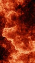 Intense Fiery Inferno Background Burning Hot Orange and Red Flames Texture AI generated. Royalty Free Stock Photo