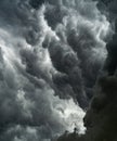 Dramatic cloud formation before a storm