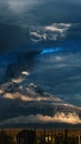 Dramatic Cloud Formation Surrounding the Majestic Popocatepetl Volcano