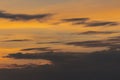 dramatic cloud formations at dusk Royalty Free Stock Photo