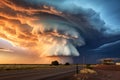 Dramatic cloud formations, fluffy cumulus clouds, wispy cirrus clouds or ominous storm clouds. Royalty Free Stock Photo