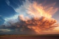 Dramatic cloud formations, fluffy cumulus clouds, wispy cirrus clouds or ominous storm clouds. Royalty Free Stock Photo