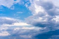 Dramatic cloud sky background Heawy rainy clouds Beautiful cloudscape Royalty Free Stock Photo