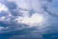 Dramatic cloud sky background Heawy rainy clouds Beautiful cloudscape Royalty Free Stock Photo