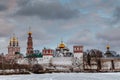 Dramatic Clouds above Novodevichy Convent, Moscow Royalty Free Stock Photo