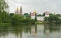 Dramatic Clouds above Novodevichy Convent, Moscow, Russia Royalty Free Stock Photo