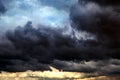 Dramatic Clouds Background Royalty Free Stock Photo