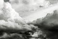 Dramatic clouds in black and white Royalty Free Stock Photo