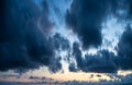 Dramatic Clouds on blue sky Royalty Free Stock Photo