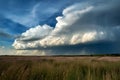 Dramatic clouds fill sky before impending storm Royalty Free Stock Photo