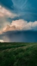 Dramatic clouds fill sky before impending storm Royalty Free Stock Photo