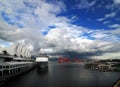 Dramatic Clouds Over Canada Place Vancouver Royalty Free Stock Photo