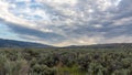 Dramatic clouds over the Nevada Desert