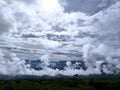 Dramatic Clouds Over Pagar Alam Highlands Royalty Free Stock Photo