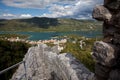 Stunning view Ston, the gateway to the peninsula Peljesac, Croatia