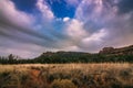 Verde Valley School Road Sunset Royalty Free Stock Photo