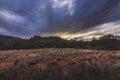 Verde Valley School Road Sunset Royalty Free Stock Photo