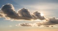 Dramatic Clouds Sky Sunlight, Weather, Cloudscape, Cumulus Royalty Free Stock Photo