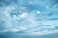 Dramatic clouds on teilight sky Royalty Free Stock Photo