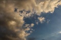 Dramatic Clouds under Blue sky Royalty Free Stock Photo