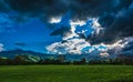 Dramatic cloudscape with beautiful nature Royalty Free Stock Photo