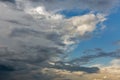 Dramatic cloudscape with blue sky and clouds Royalty Free Stock Photo