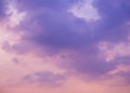 Dramatic cloudscape blue sky in twilight Royalty Free Stock Photo
