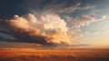 Dramatic Cloudscape at Golden Hour