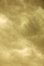 Dramatic cloudscape. Stormy clouds on the sky. Royalty Free Stock Photo