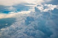 Dramatic cloudscape of stormy cumulonimbus and nimbus cloud Royalty Free Stock Photo