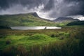 Dramatic Cloudy landscape in Snowdonia, Wales
