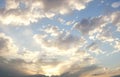 Dramatic cloudy summer sky