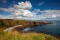 On the dramatic coast nex to Dunnottar Castle, Scotland